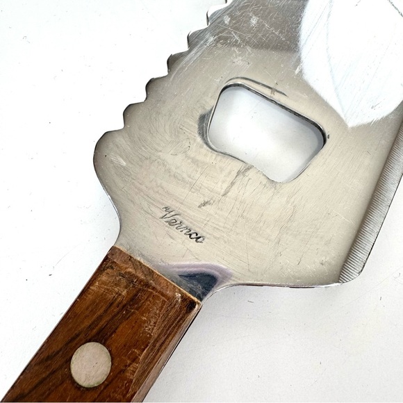 70s Vintage Vernco Butcher Meat Cleaver BBQ Knife Tenderizer Bottle Opener 11" - Picture 3 of 6